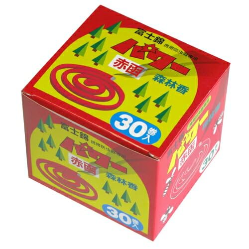 Amazon | 30巻入 富士錦 パワー森林香 赤箱 強力線香 児玉 野外用